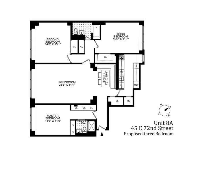 45 East 72Nd Street, 8A | floorplan | View 10