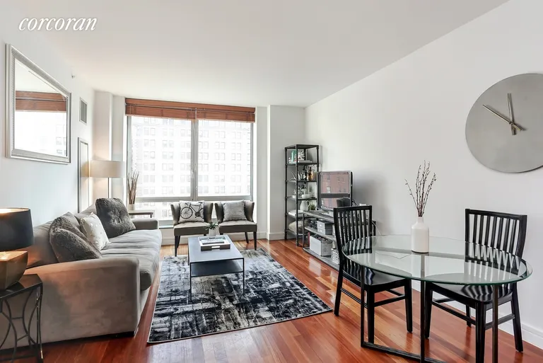 New York City Real Estate | View 30 West Street, 7D | Living Room/Dining Room | View 2