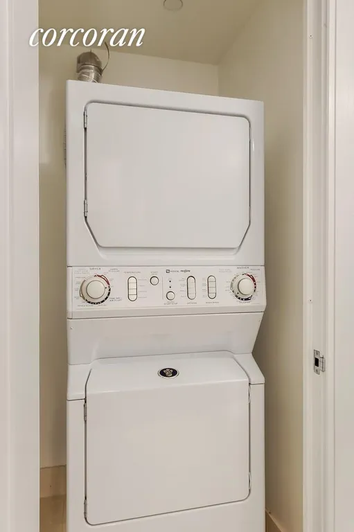 New York City Real Estate | View 30 West Street, 7D | Vented Washer/Dryer | View 7