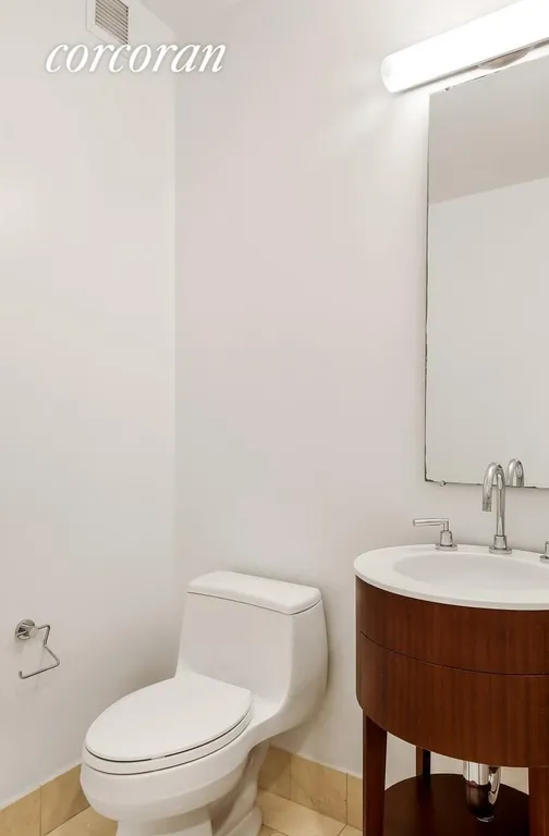 New York City Real Estate | View 30 West Street, 7D | Powder Room | View 6