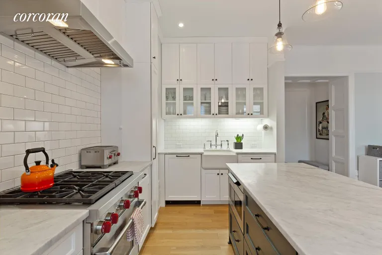 New York City Real Estate | View 193 Second Avenue, 12 | Marble island and top-of-the-line appliances | View 3