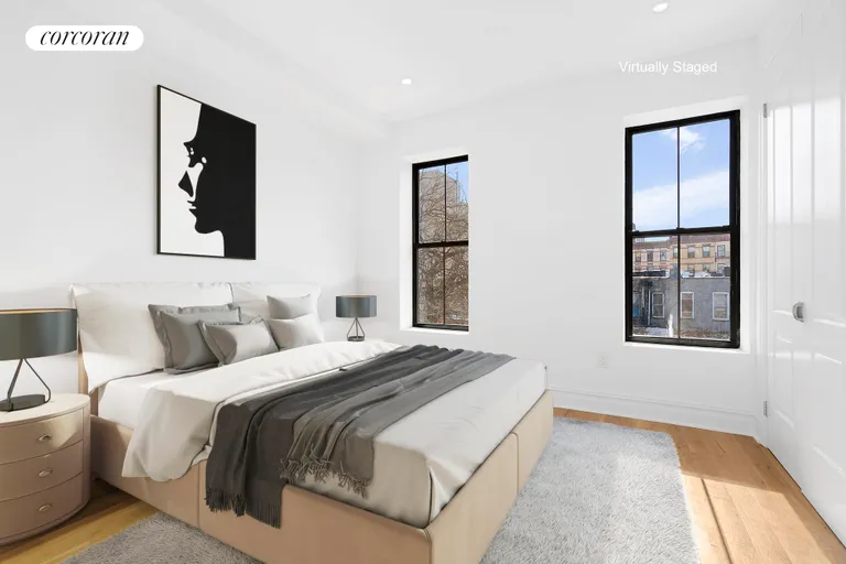 New York City Real Estate | View 70A Somers Street | Quiet master bedroom with en suite bathroom! | View 4