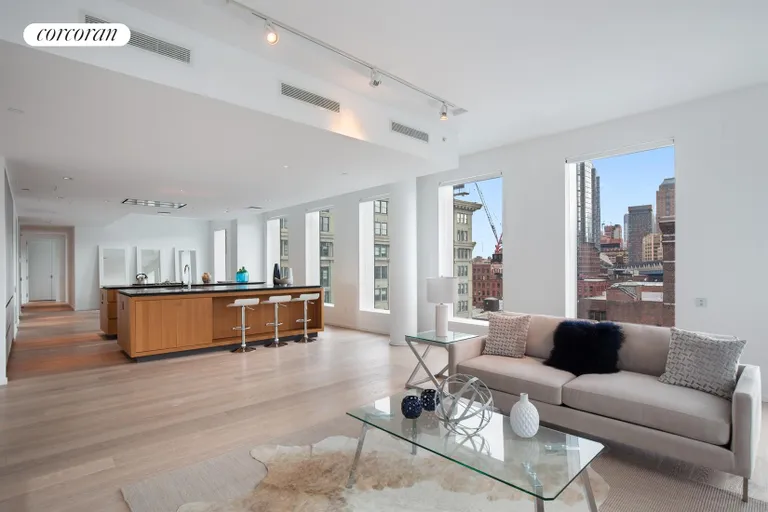 New York City Real Estate | View 1 John Street, 10A | Kitchen / Living Room | View 12