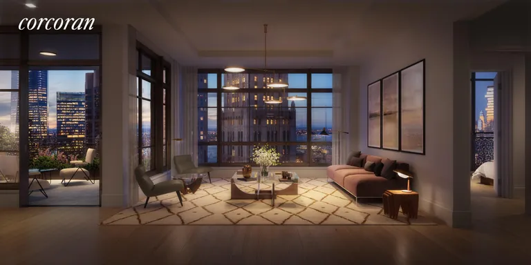 New York City Real Estate | View 25 Park Row, 36A | Living Room | View 4
