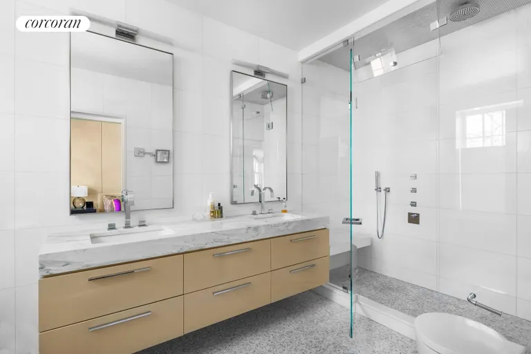 New York City Real Estate | View 16 Sidney Place | Soaking tub, steam shower, dual sinks... | View 8