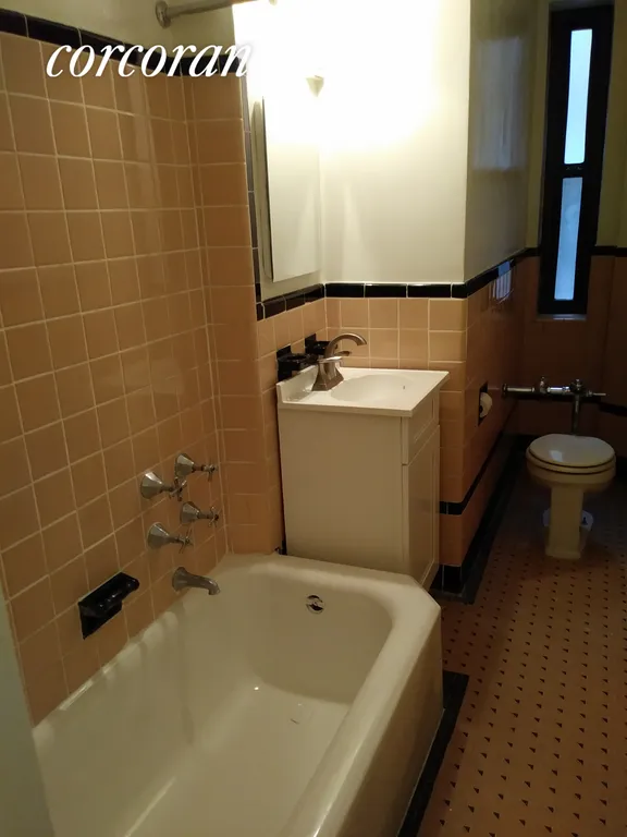 New York City Real Estate | View 425 Central Park West, 3E | Reglazed tub; new vanity | View 5