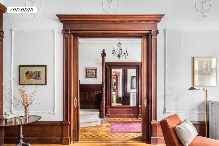 New York City Real Estate | View 553 1st Street | Original Moldings and Grand Mirrors | View 2