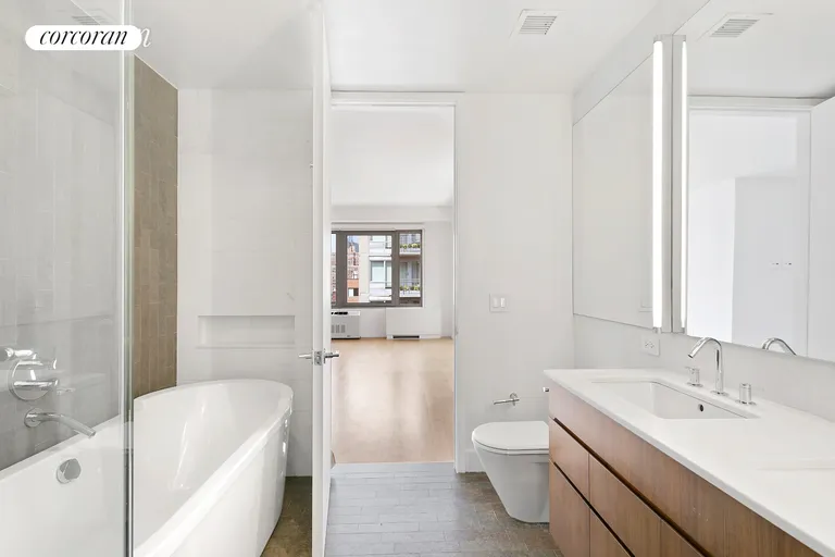 New York City Real Estate | View 447 West 18th Street, PH11B | Master Bathroom | View 4