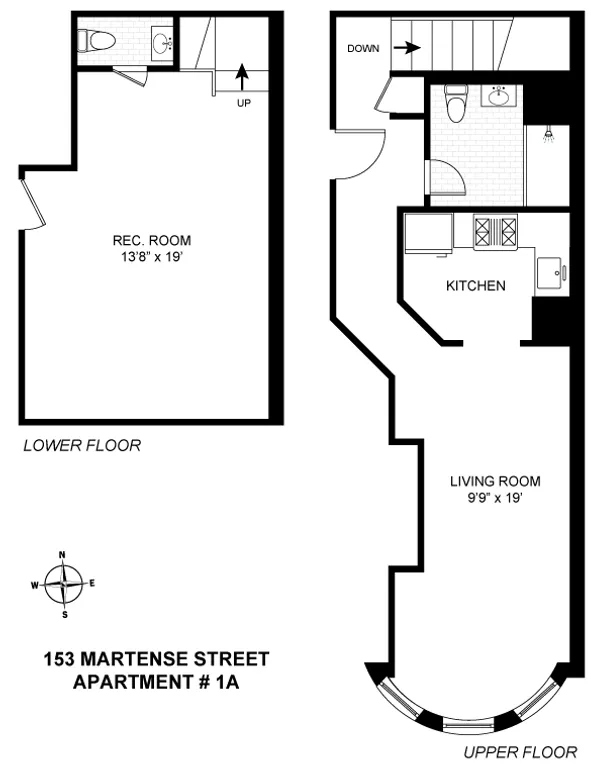 153 Martense Street, 1A | floorplan | View 1