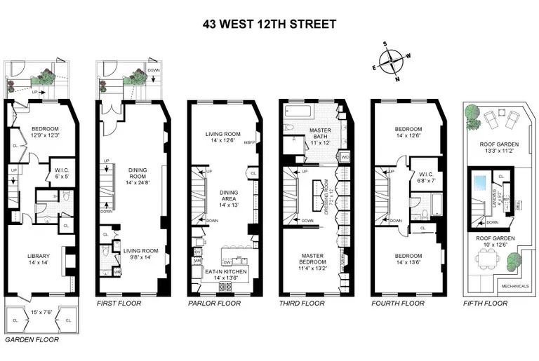 43 West 12th Street | floorplan | View 15