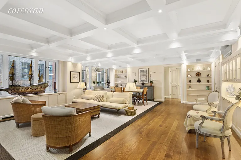 New York City Real Estate | View 1 Gracie Terrace, 14FK | Living Room | View 5