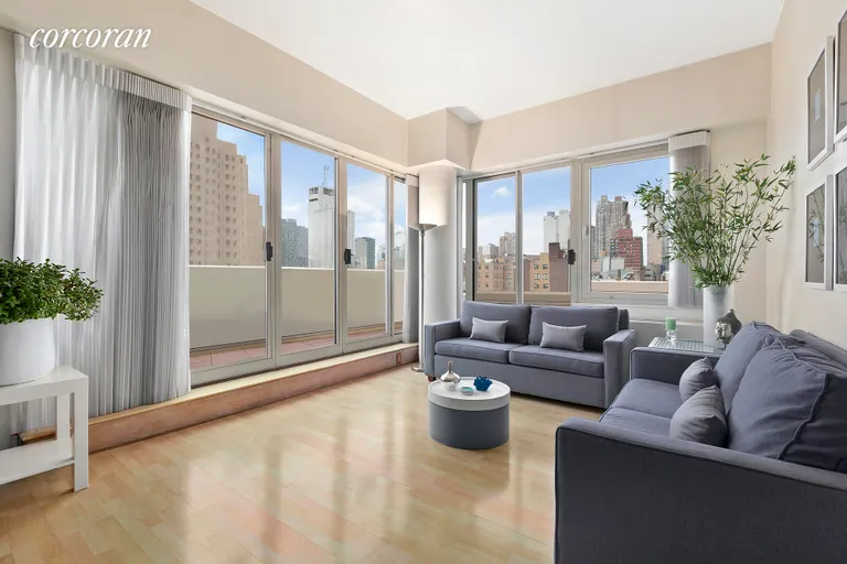 New York City Real Estate | View 393 West 49th Street, 7R | 1 Bed, 1 Bath | View 1