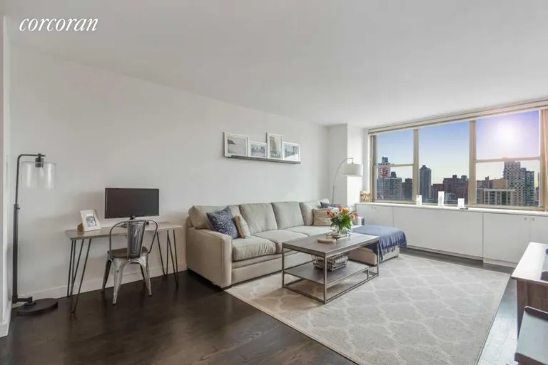 New York City Real Estate | View 301 East 79th Street, 36G | Another View of the Living Room | View 4