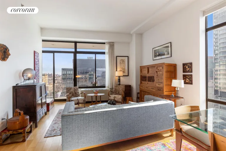 New York City Real Estate | View 96 Rockwell Place, 11C | Living Room / Dining Room | View 2