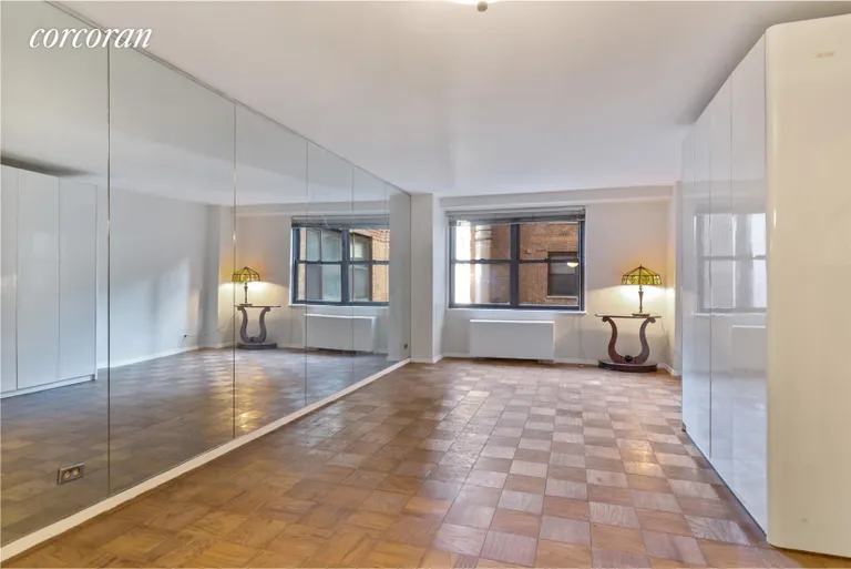 New York City Real Estate | View 305 East 40th Street, 10A | Living Room, w/murphy bed
on the right wall | View 2