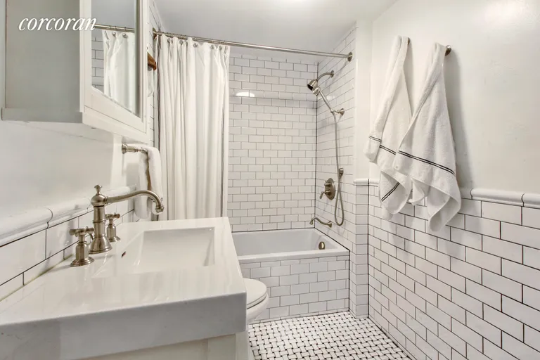 New York City Real Estate | View 338 West 19th Street, 1C | Renovated bathroom with heated floors! | View 3