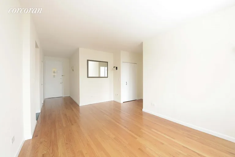 New York City Real Estate | View 111 West 67th Street, 22A | Living room inwards | View 3