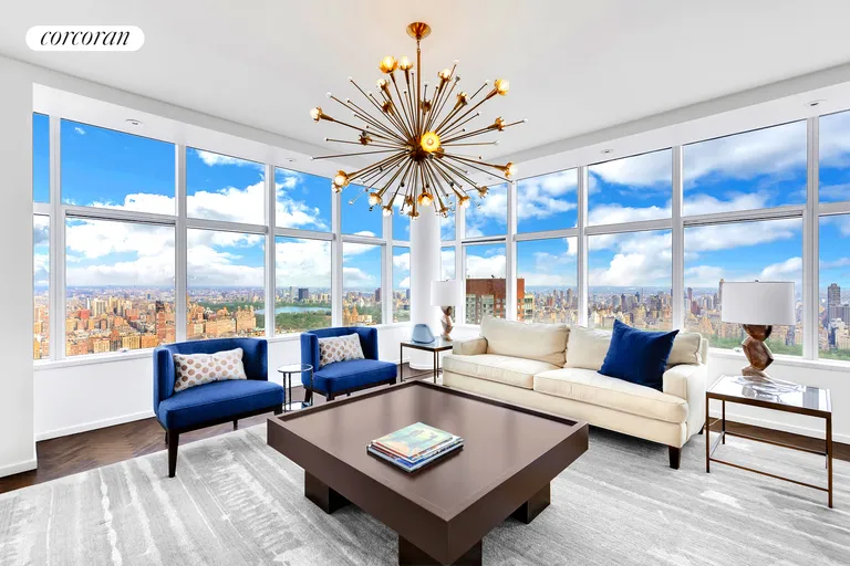 New York City Real Estate | View 160 West 66th Street, PHA | LR Facing Northeast | View 7