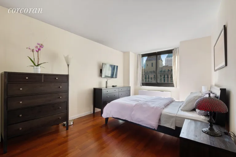New York City Real Estate | View 347 West 57th Street, 19C | MASTER BEDROOM WITH 2 CLOSETS 10'10X17 | View 3