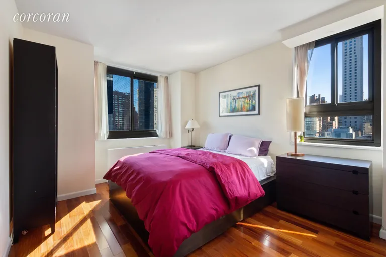 New York City Real Estate | View 347 West 57th Street, 19C | Eastern light from two windows 10'6X13 | View 4