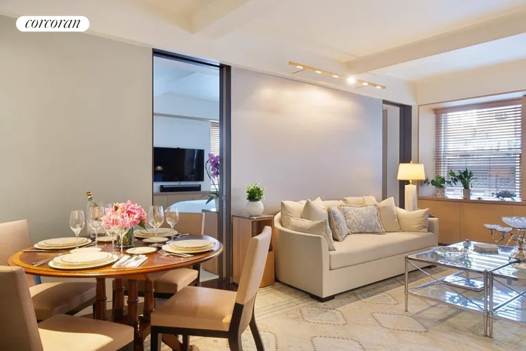 New York City Real Estate | View 35 East 76th Street, 615 | dining area in LR  | View 5