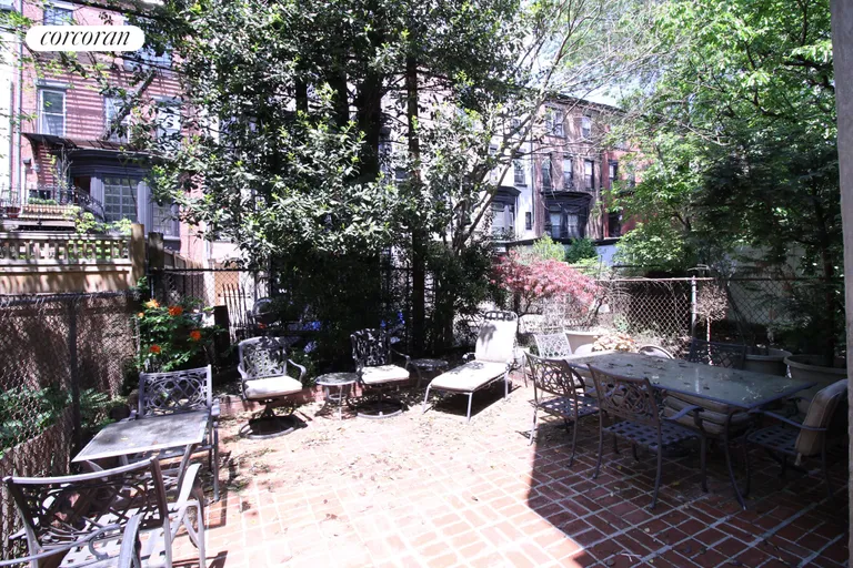 New York City Real Estate | View 91 Bainbridge Street | Rental Unit (Garden) - Rear Yard | View 22