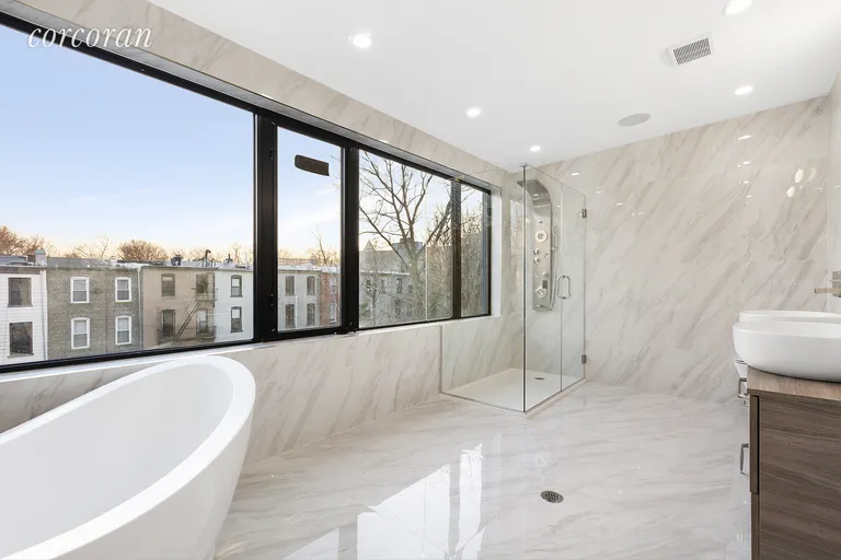 New York City Real Estate | View 362 Hancock Street | Master Bathroom | View 8