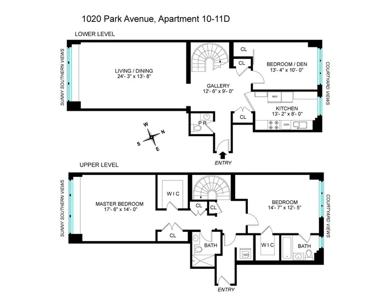 1020 Park Avenue, 10-11D | floorplan | View 9