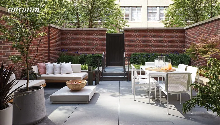 New York City Real Estate | View 135 West 11th Street | Private garden space | View 4
