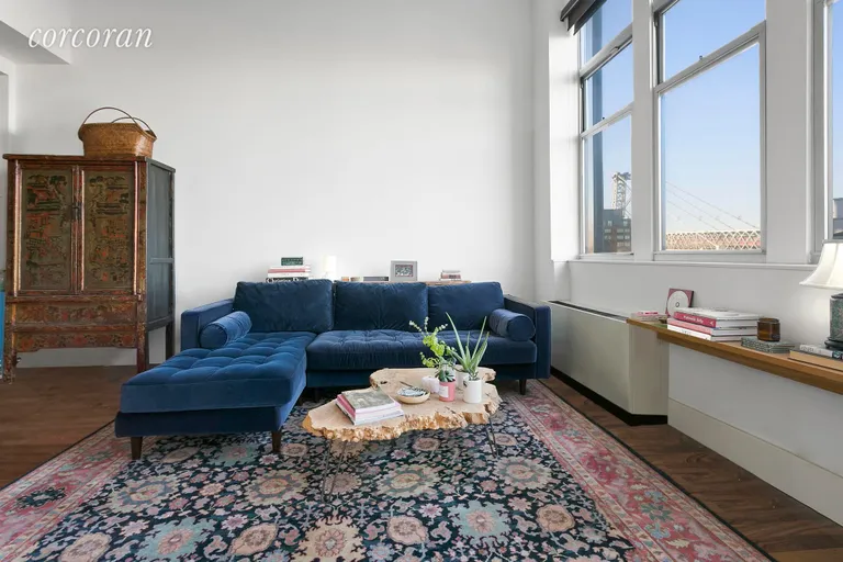 New York City Real Estate | View 60 Broadway, 6L | Spacious living area! | View 2