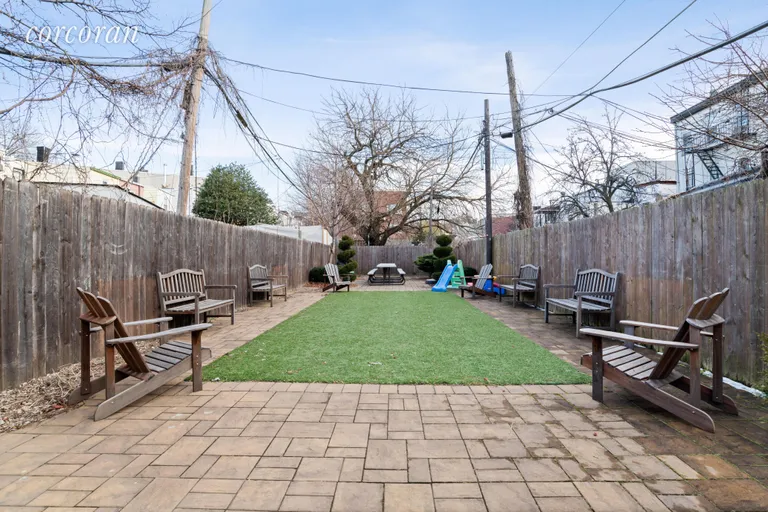 New York City Real Estate | View 379 Prospect Avenue, 3A | Furnished Common Garden with Grills and Play-yard | View 6