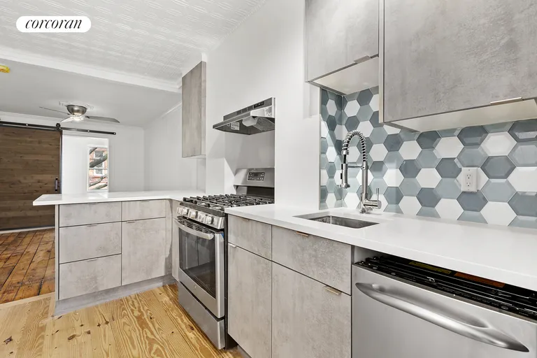 New York City Real Estate | View 1306 8th Avenue, 2 | Windowed kitchen w/ dishwasher | View 4