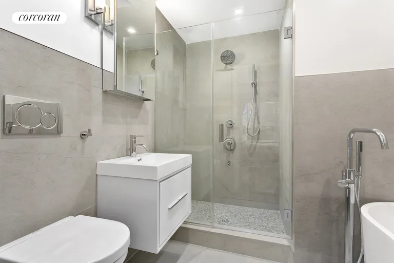 New York City Real Estate | View 373 Lincoln Road, 3 | Sleek, modern bathrooms! | View 7