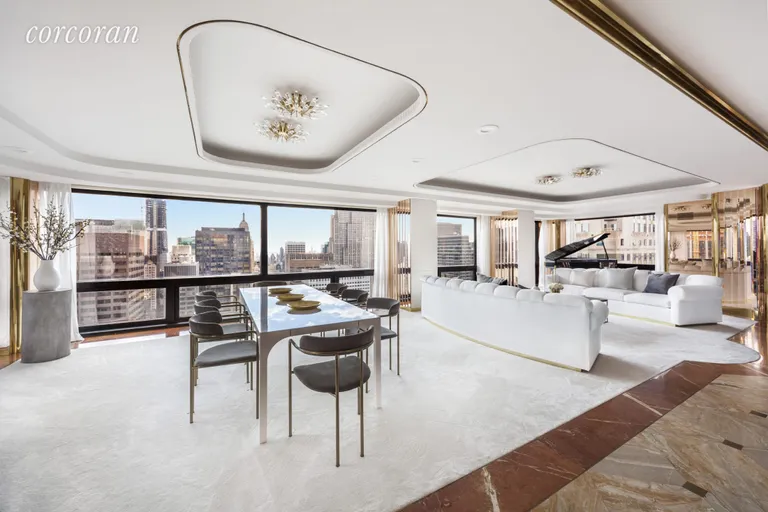 New York City Real Estate | View 721 Fifth Avenue, 58AB | Open Plan with Glamorous Entertaining Space | View 2
