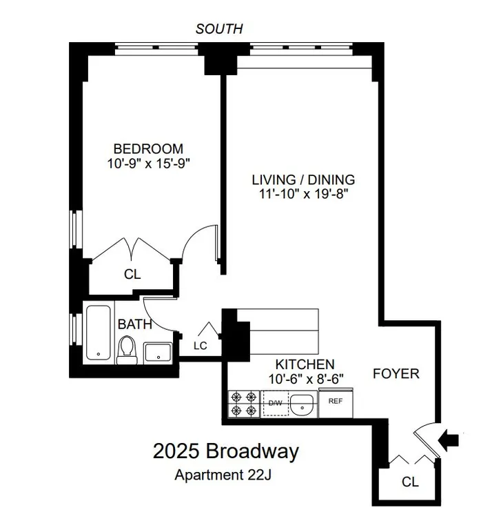 2025 Broadway, 22J | floorplan | View 6