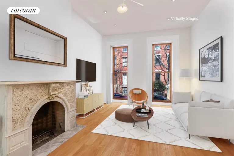 New York City Real Estate | View 234 Baltic Street | Duplex Living Room with soaring ceilings | View 3