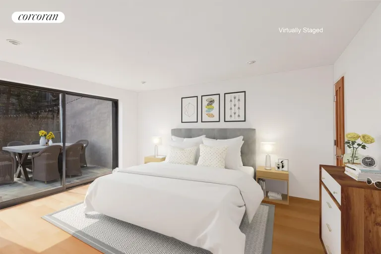 New York City Real Estate | View 234 Baltic Street | Duplex Master Bedroom opens to garden | View 6