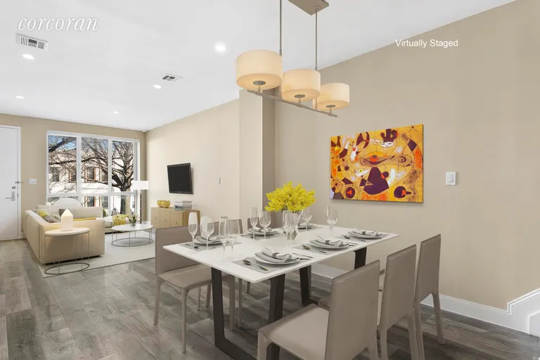 New York City Real Estate | View 1750 Dean Street, 50B | Open Dining Room | View 2
