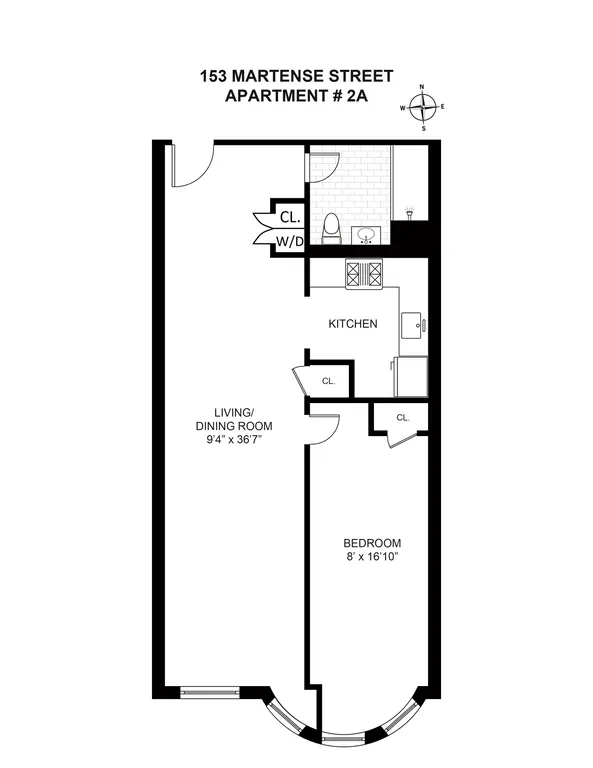 153 Martense Street, 2A | floorplan | View 7