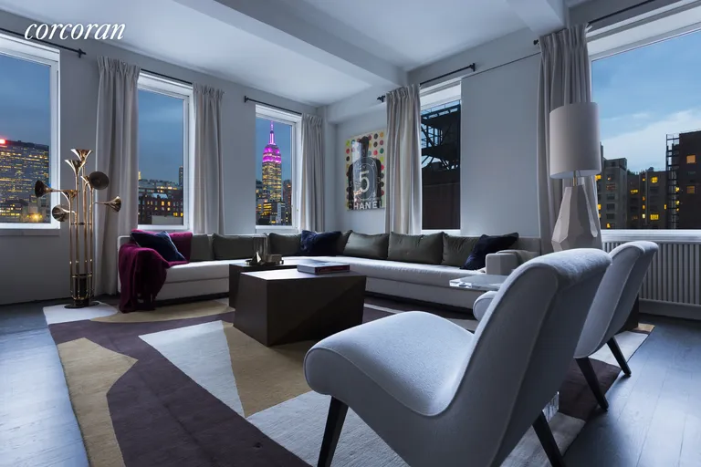 New York City Real Estate | View 251 West 19th Street, 7A | 2 Beds, 2 Baths | View 1