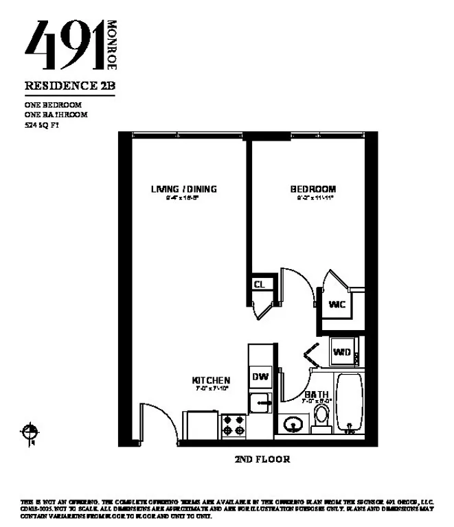491 Monroe Street, 2B | floorplan | View 6