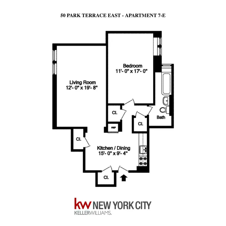50 Park Terrace East, 7E | floorplan | View 11