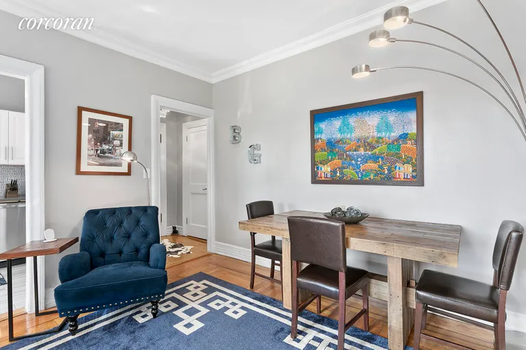 New York City Real Estate | View 870 West 181st Street, 28 | Dining in Living room | View 2