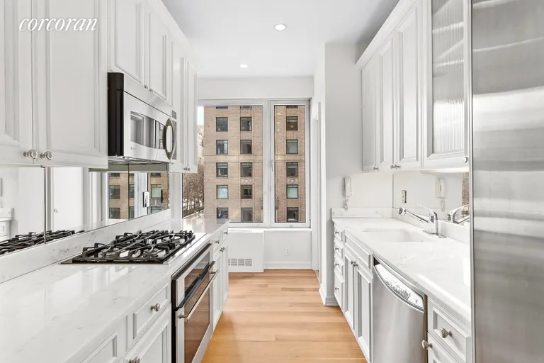 New York City Real Estate | View 100 Central Park South, 5A | Spacious Windowed Kitchen | View 3