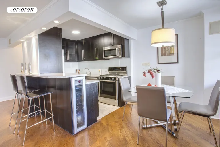 New York City Real Estate | View 303 West 66th Street, 8AE | Kitchen & Dining Area | View 2