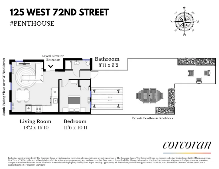 125 West 72nd Street, PH | floorplan | View 10
