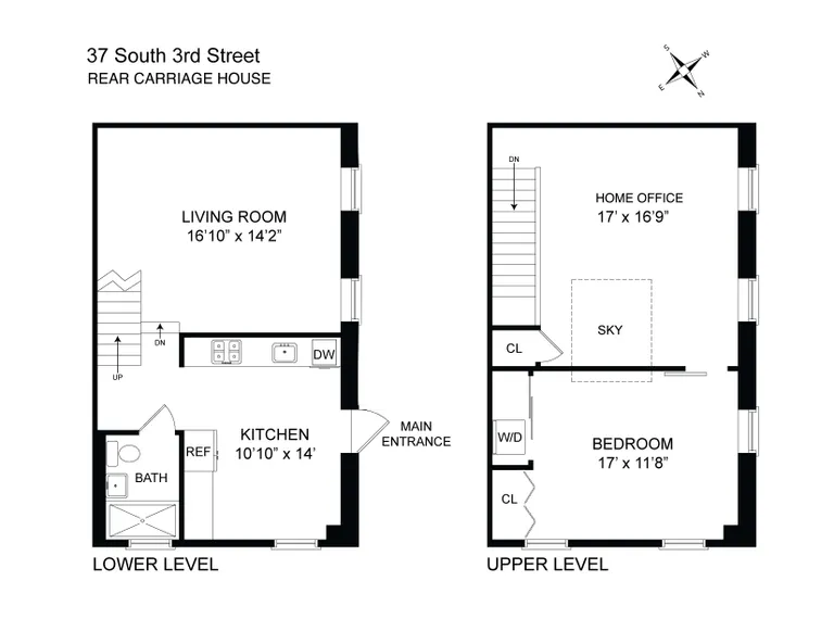 37 South 3rd Street, DUPLEX | floorplan | View 11
