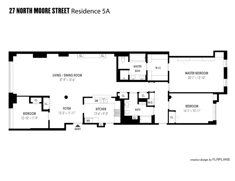 27 North Moore Street, 5A | floorplan | View 11