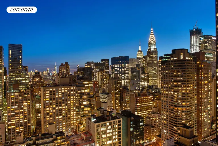 New York City Real Estate | View 100 United Nations Plaza, 40C | Spectacular South Facing Night View | View 9