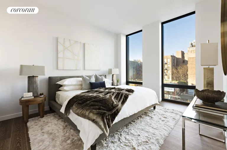 New York City Real Estate | View 287 East Houston Street, 4B | Floor to ceiling windows and a WIC | View 4